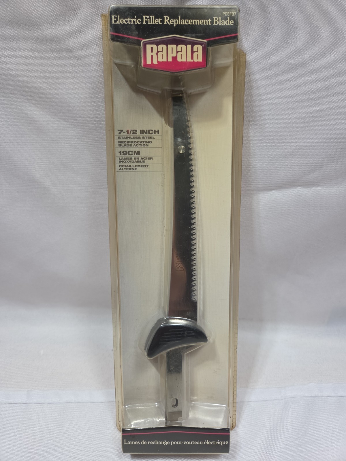 Rapala 7.5 Inch Electric Fillet Knife Replacemet Blade | REFB7 New Cut Top