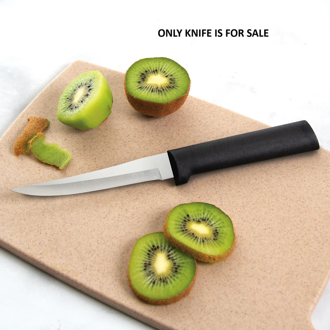 Rada Cutlery Super Parer Kitchen Knife 4.38″ T420 Steel Blade Black Resin Handle