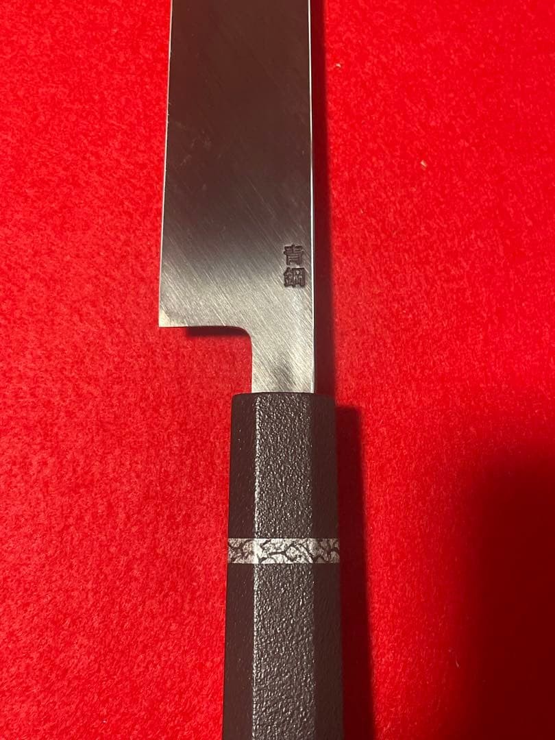 Ginkaku Blue Steel Yanagiba Knife 300mm Black DLC Coating Used
