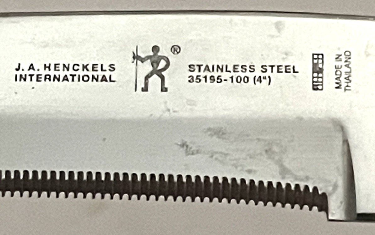 J.A. HENCKELS 35195-100 4″ Serrated Stainless Steak Knives Lot Of 5 COMPOSITE