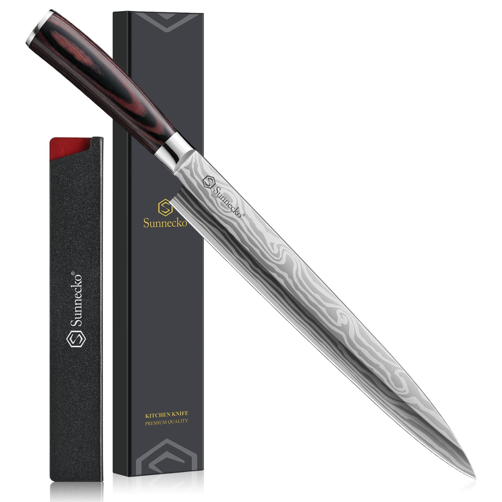 10.5 inch Sashimi Knife,High Carbon Stainless Steel Japanese Sushi Knives,Yan…