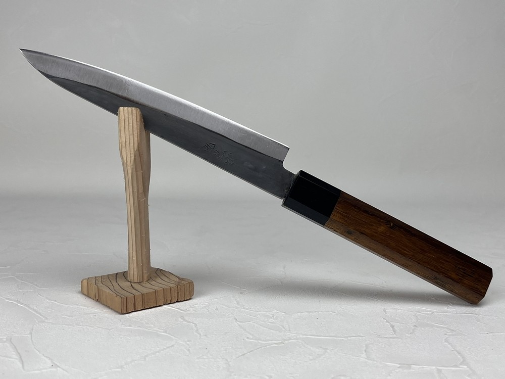 Kyusakichi Blue 1 core petty knife 150 mm octagon Bombay blackwood handle