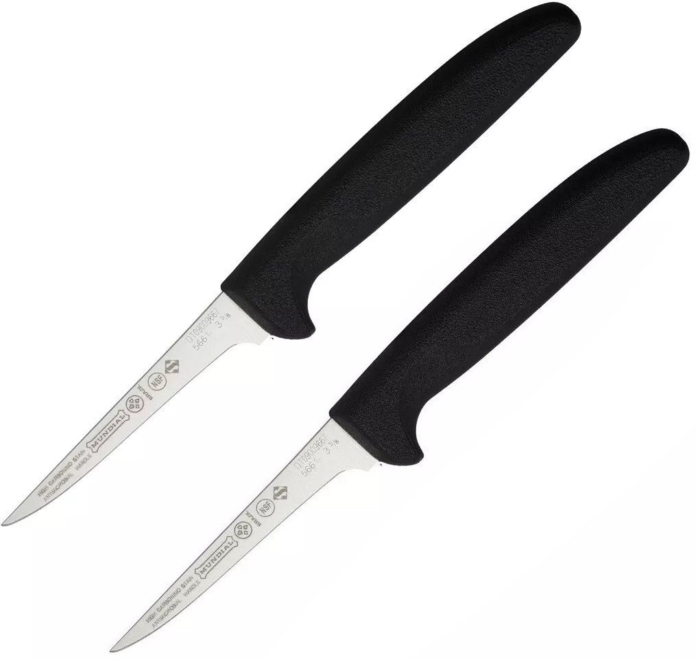 2 PACK Mundial Boning Kitchen Knife 3.63″ Stainless Blade Polypropylene Handle