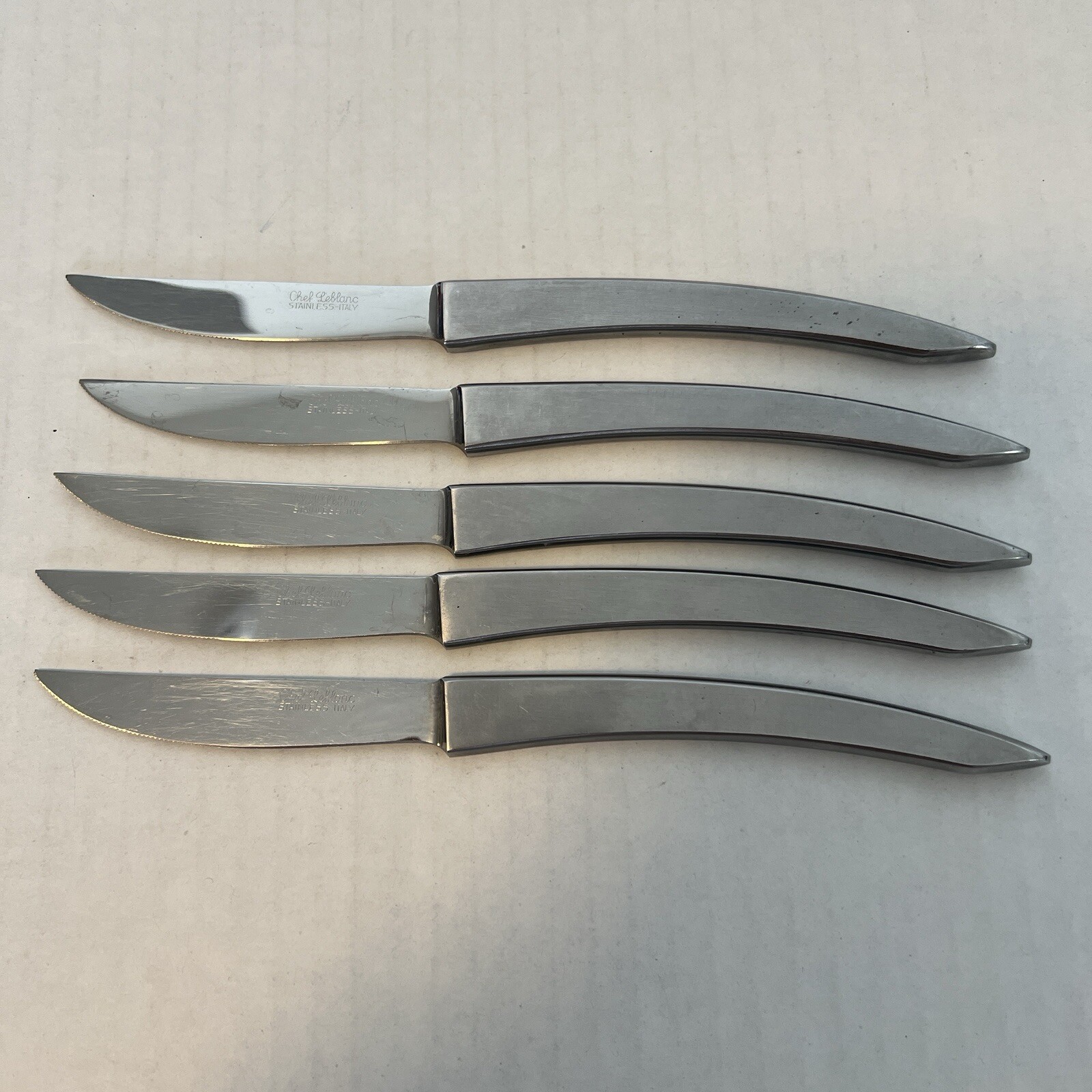 Chef Leblanc Italy Set of 5 Knives Stainless Steel 8 inches