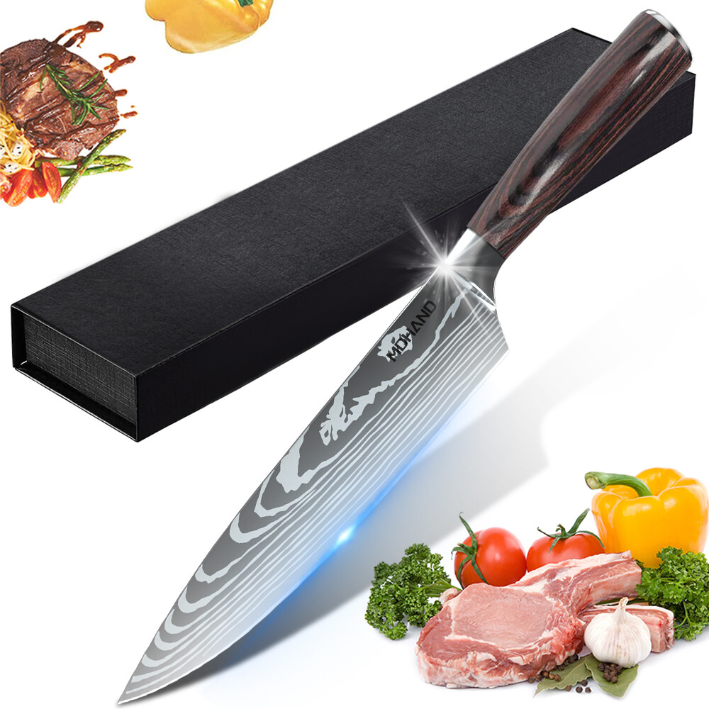 Japanese Chef Knife Professional Kitchen Knife for Steak and Vegetables Forged