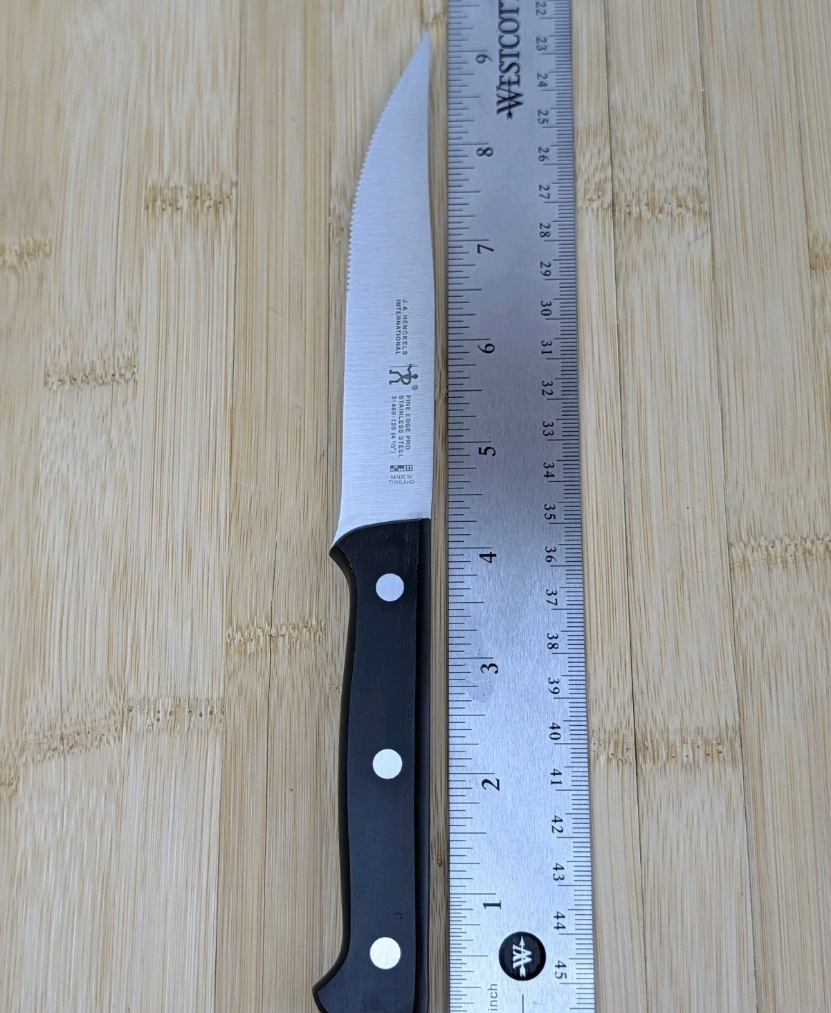 Henckels FINE EDGE PRO 4 1/2 in STEAK Knife SINGLE, Stainless Steel, 31469-120