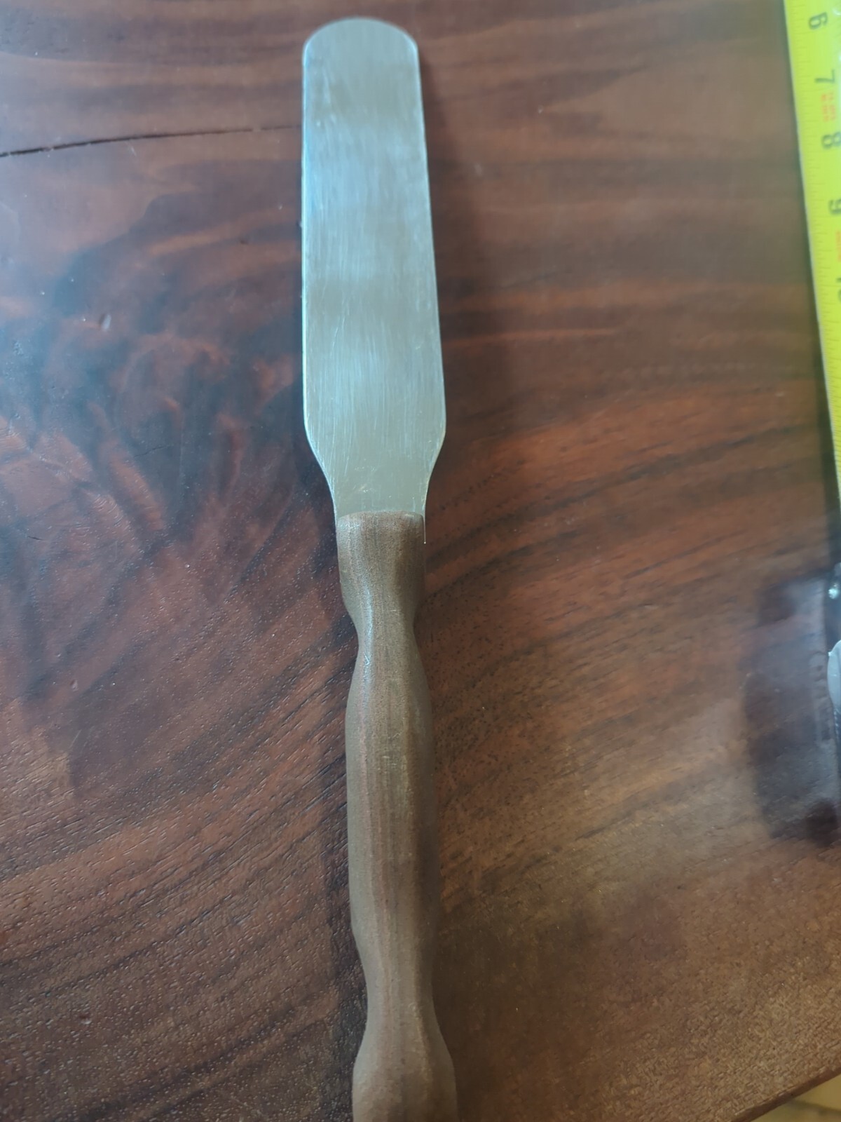 Cutco Vintage No. 28 Large Spreader Spatula Knife Brown Swirl Handle See Picture