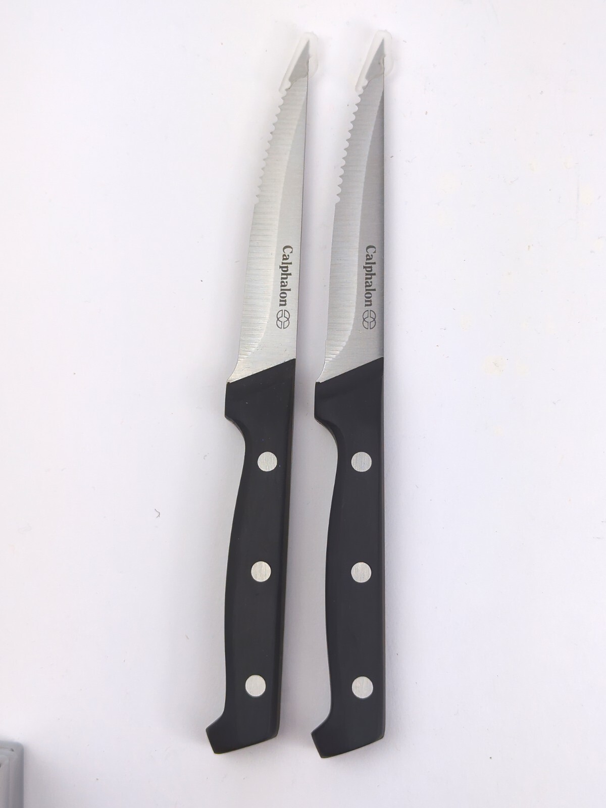 CALPHALON Classic 2pc 4.5″ STEAK Knives / Stainless Steel – NEW!