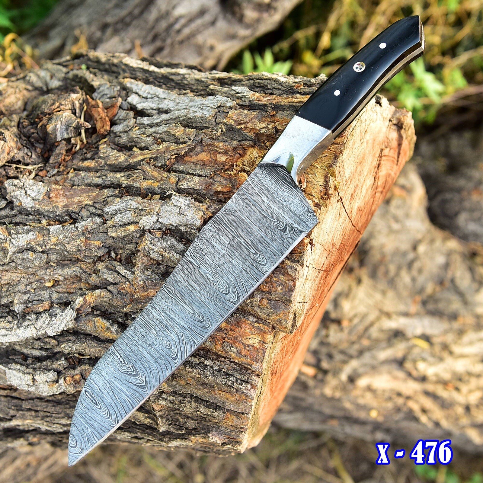 Handmade Japanese Bunka Kitchen Knife Hand Forged Damascus Chef Knife