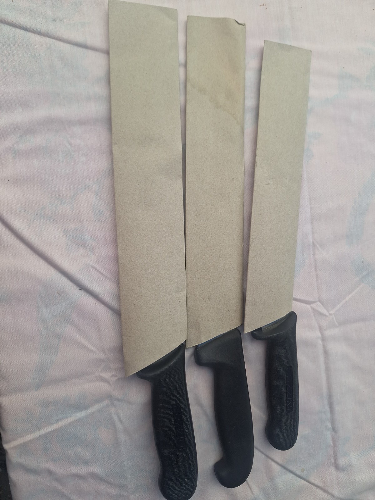 NEW Cozzini 3pc Butcher Knife Set 12″ 10″ 10″ Cimiter Breaking Boning Commercial