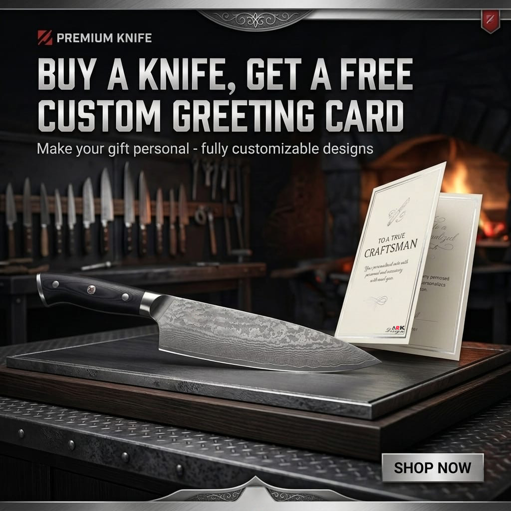 Professional Kitchen & Camping Knife Multi Task fixed blade for daily use & EDC