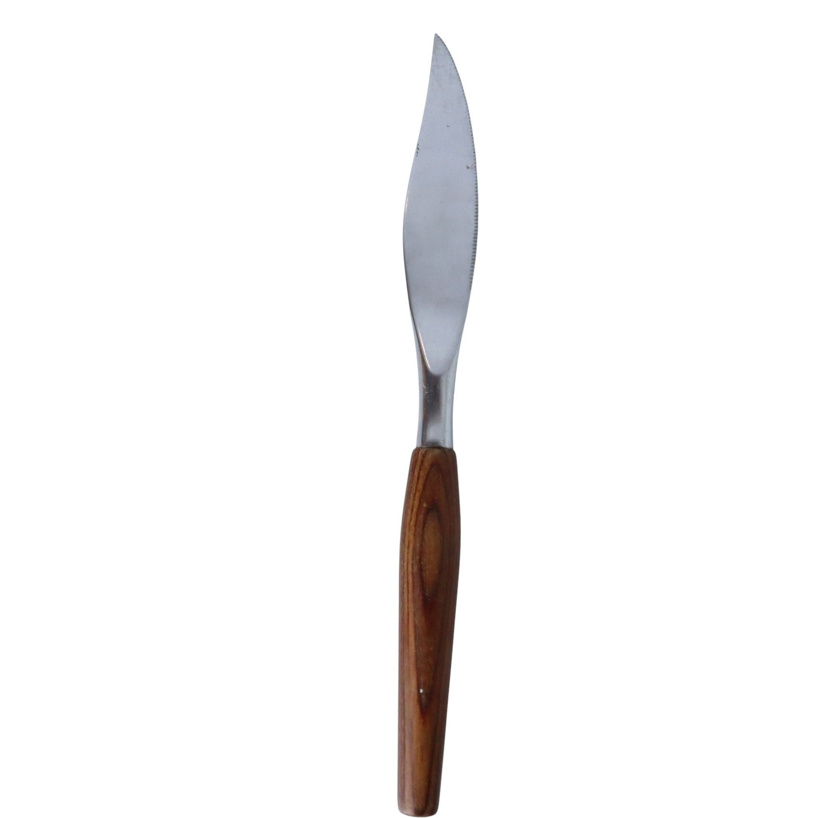 Mode Danish Steak Knife Teak Wood Handle Serrated Stainless Sheffield England