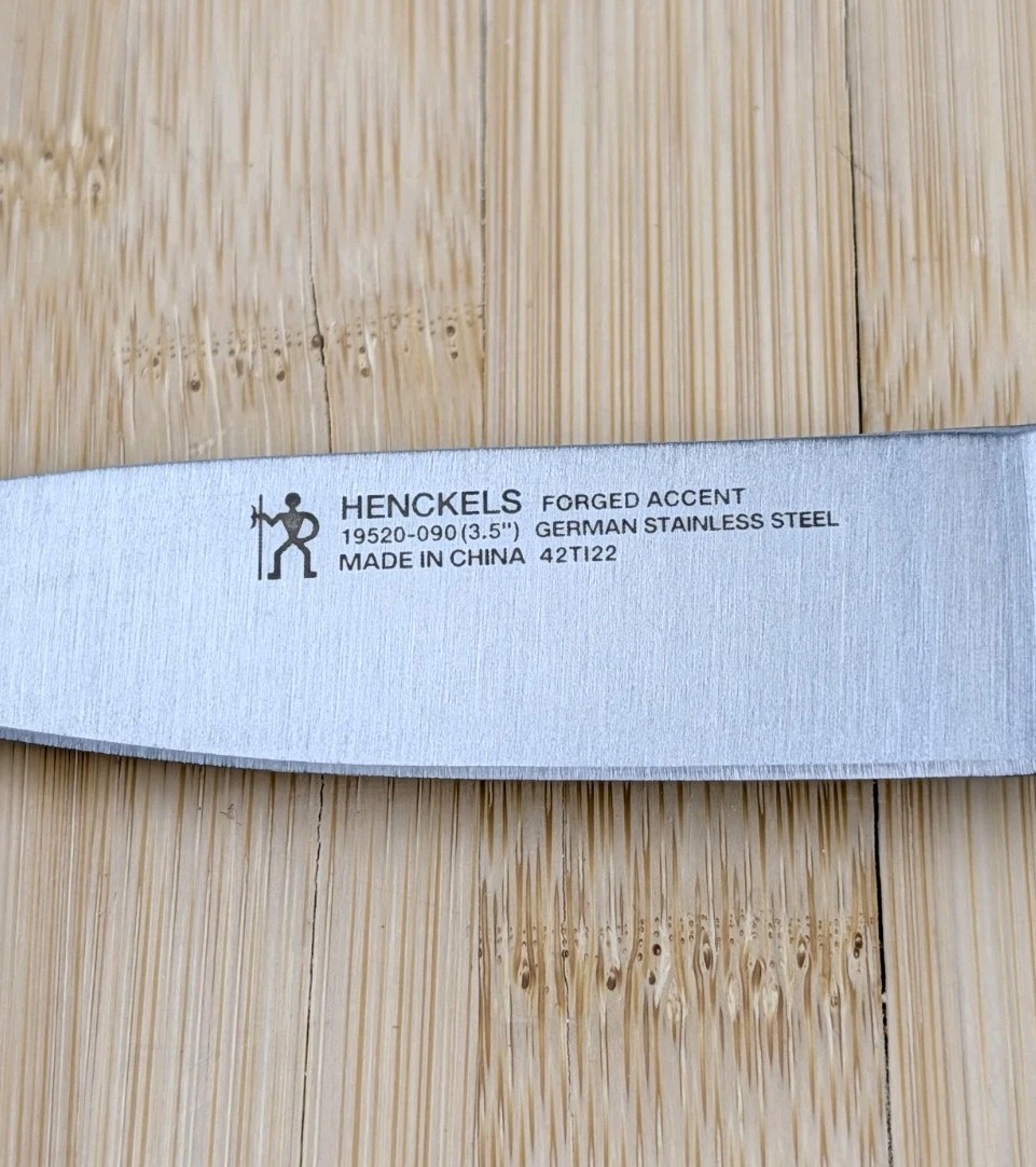 Henckels FORGED ACCENT 3.5-in PARING Knife, BLACK ABS Handle, #19520-090, NEW