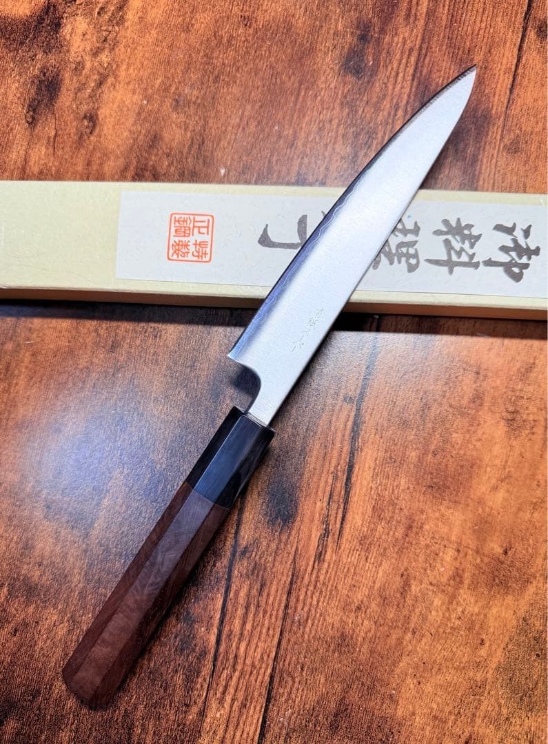 Sukematsu Japanese Kitchen Petty Knife Blue Steel Super 150mm Rosewood New