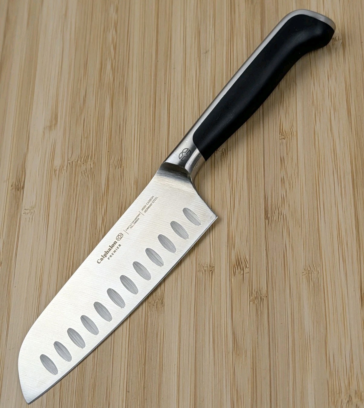 Calphalon PREMIER 5in SANTOKU Knife, HIGH CARBON GERMAN STEEL, Full-Forged, NEW