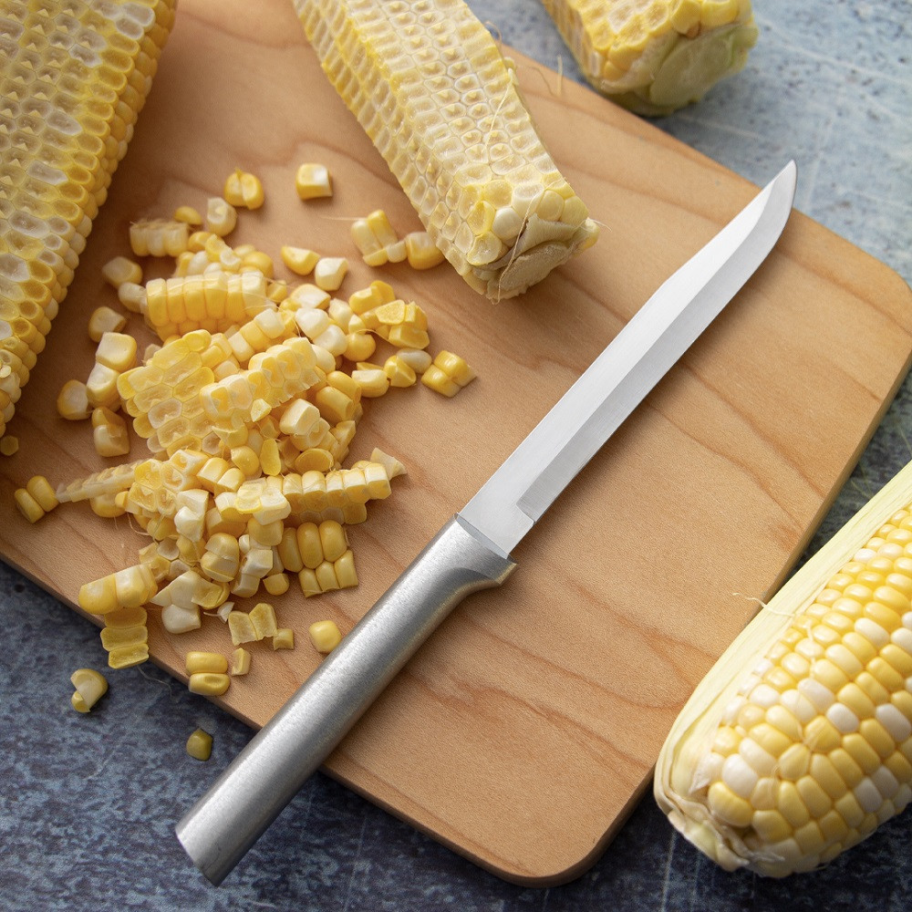 Rada Cutlery Steak/Utility Knife, Stainless Steel with Solid Aluminum Handle