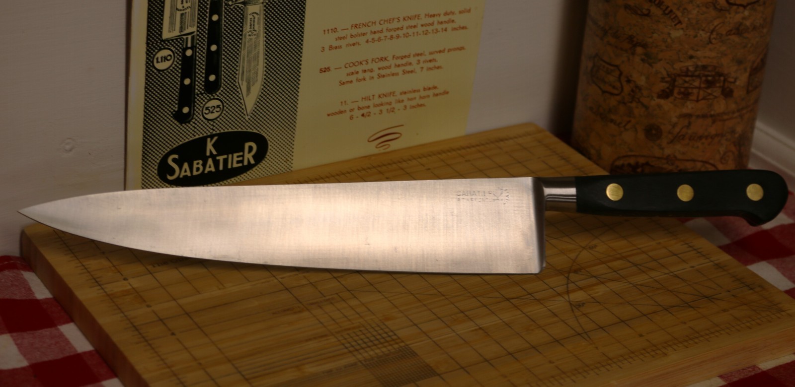 SABATIER, NOS, Forged Stainless, Chef Knife , made in 1950s/1960s in France