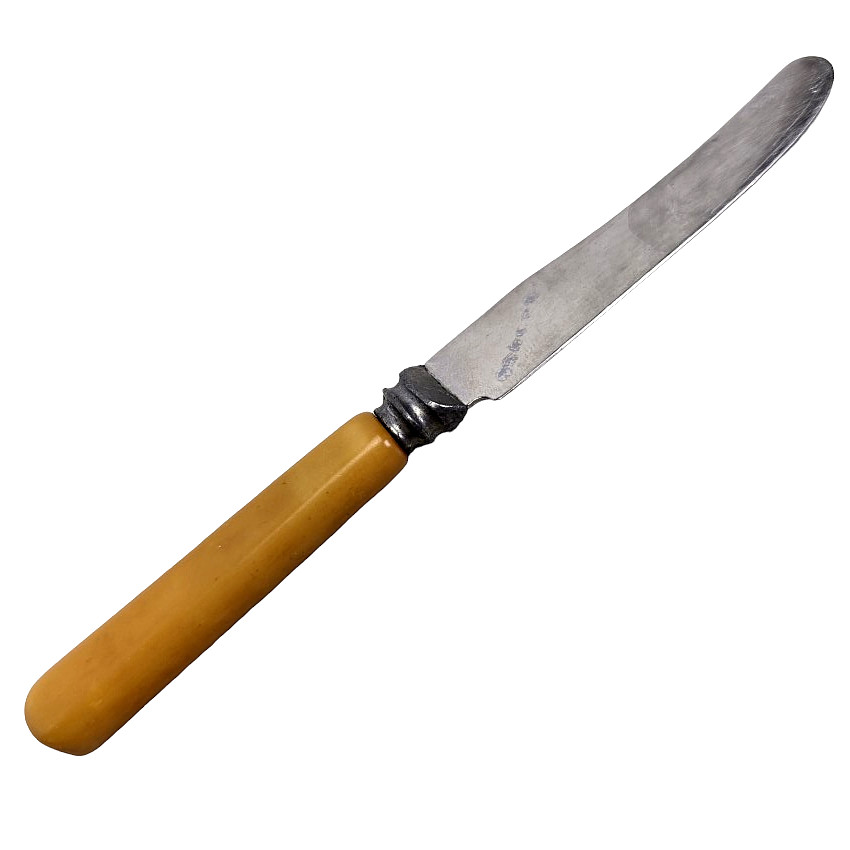 Dinkee GH Knife Bakelite Cutlery Stainless Steel Miniature 4.75″ in MCM Vintage