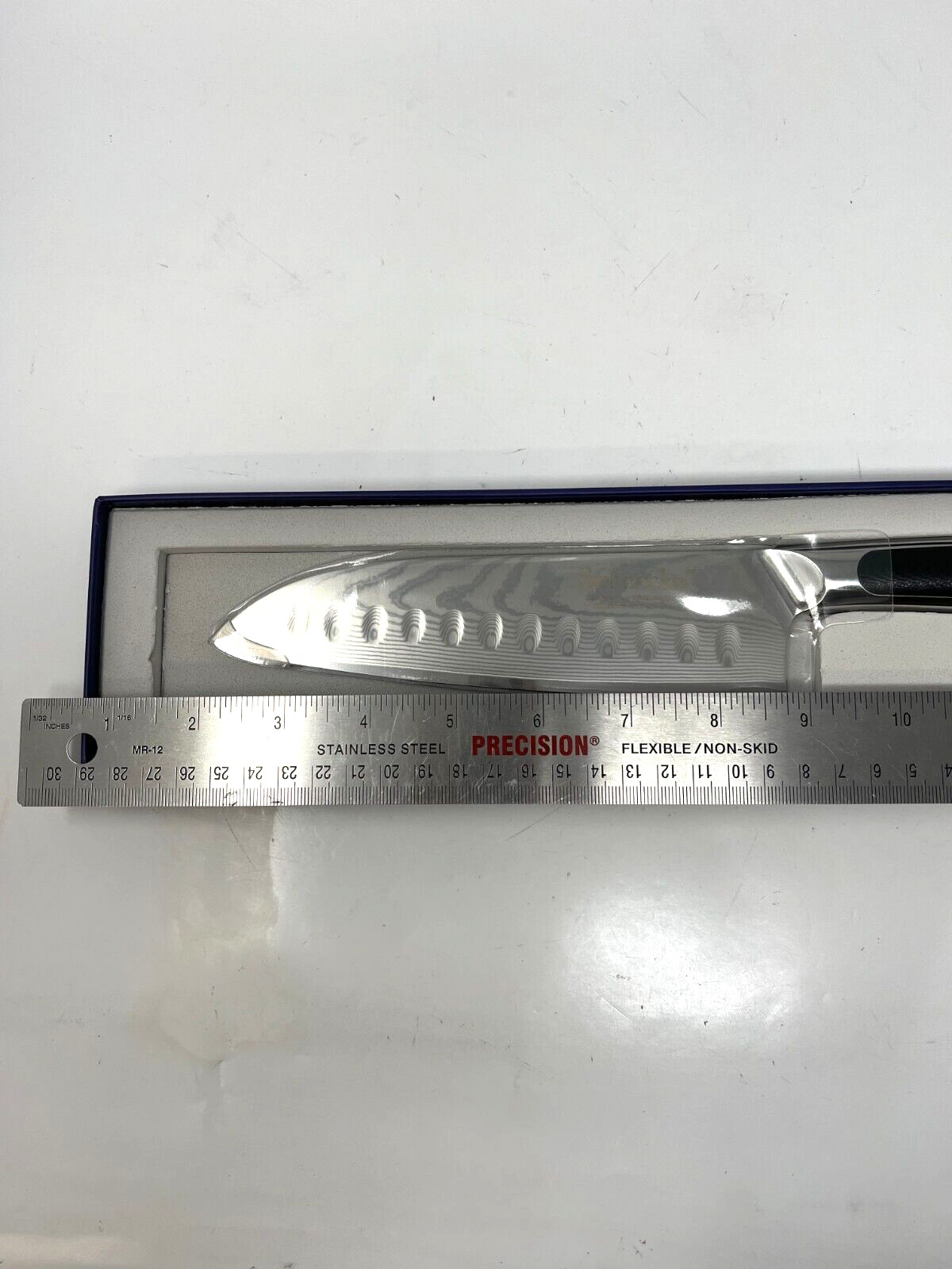 Sunnecko – 7 inch Santoku Knife 73-Layer Japanese VG10 Damascus Steel – New