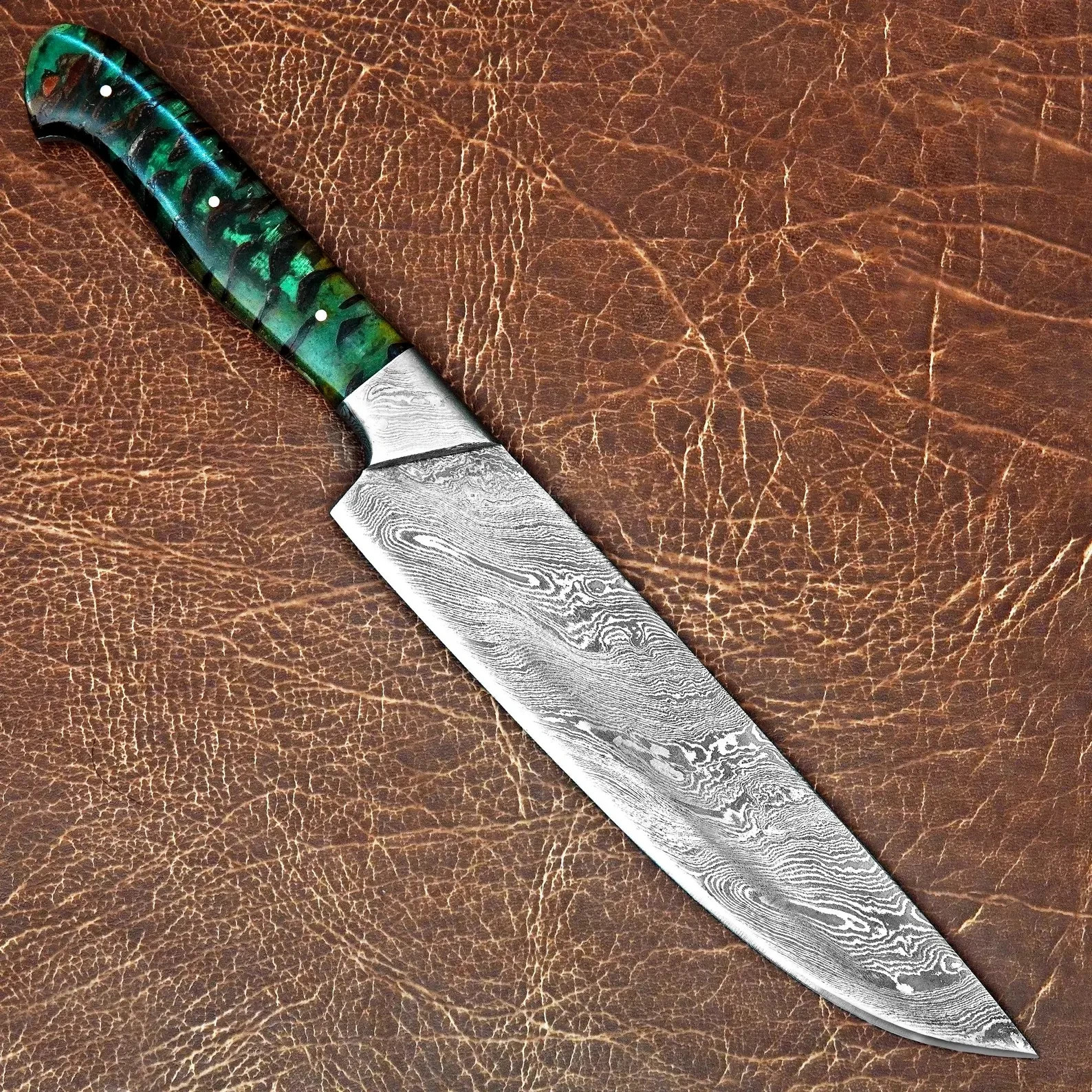 Handmade Damascus Steel Japanese Chef Knife Full Tang For Cutting & Chopping