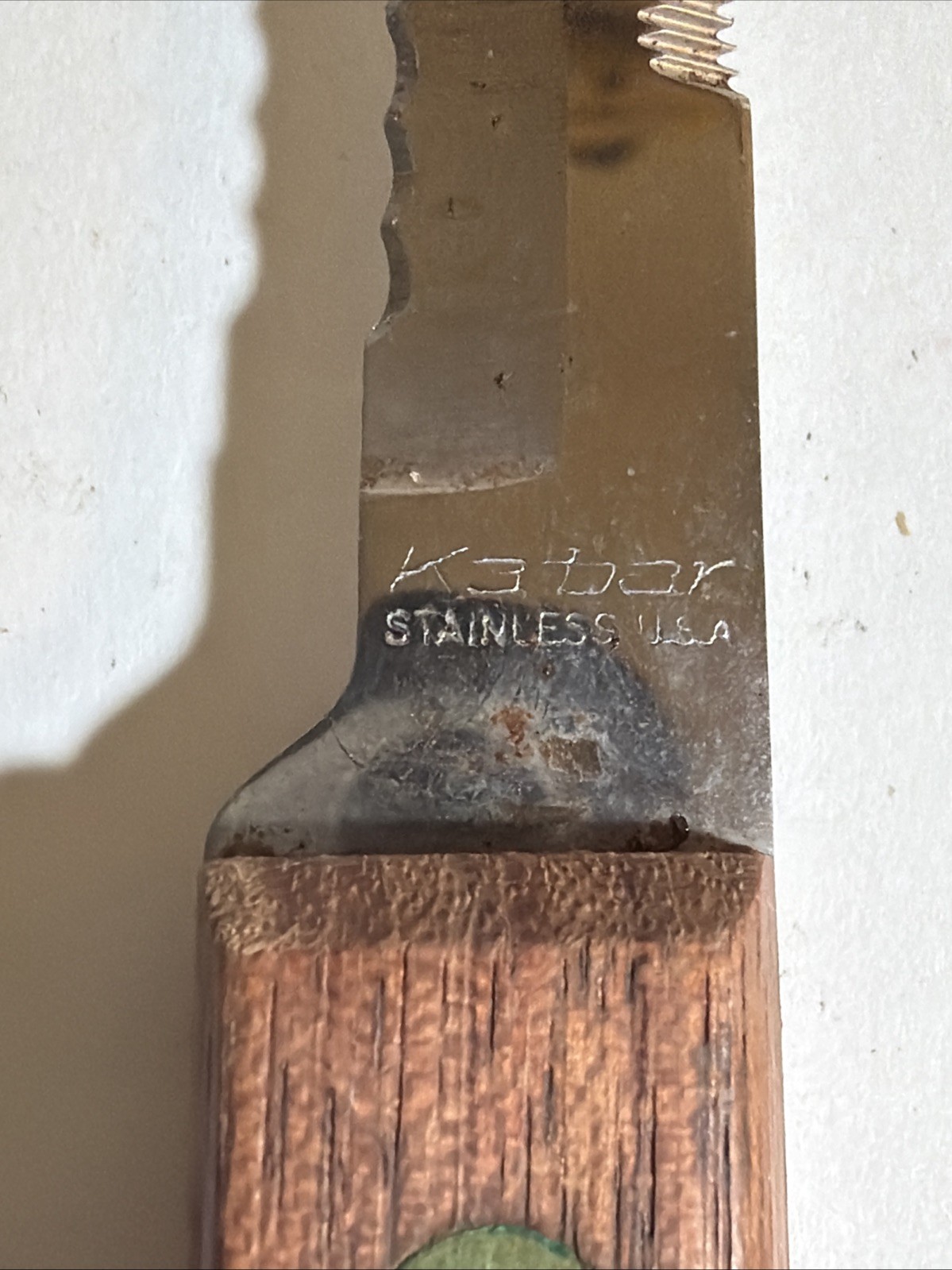 Vintage Ka-Bar Kabar 9 in stainless steel Pro Fisherman Fillet knife USA made