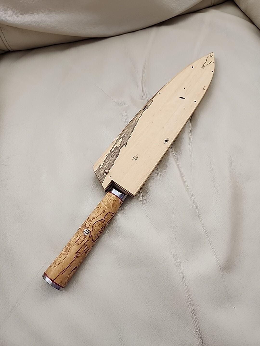 Wooden saya for MIYABI BIRCHWOOD SG2 9-INCH 9″ 9 1/2″ CHEF’S KNIFE custom made