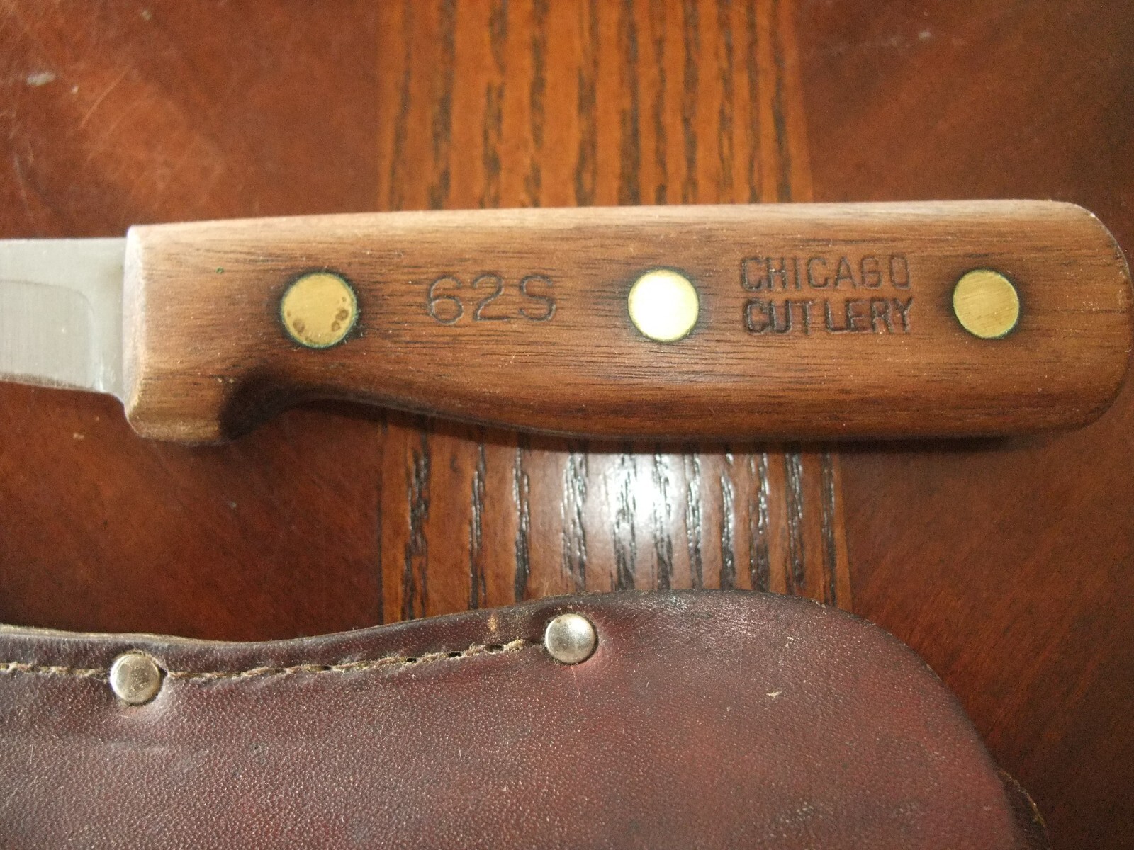 VINTAGE CHICAGO CUTLERY KNIFE- 62S – UTILITY KNIFE / SHEATH #1