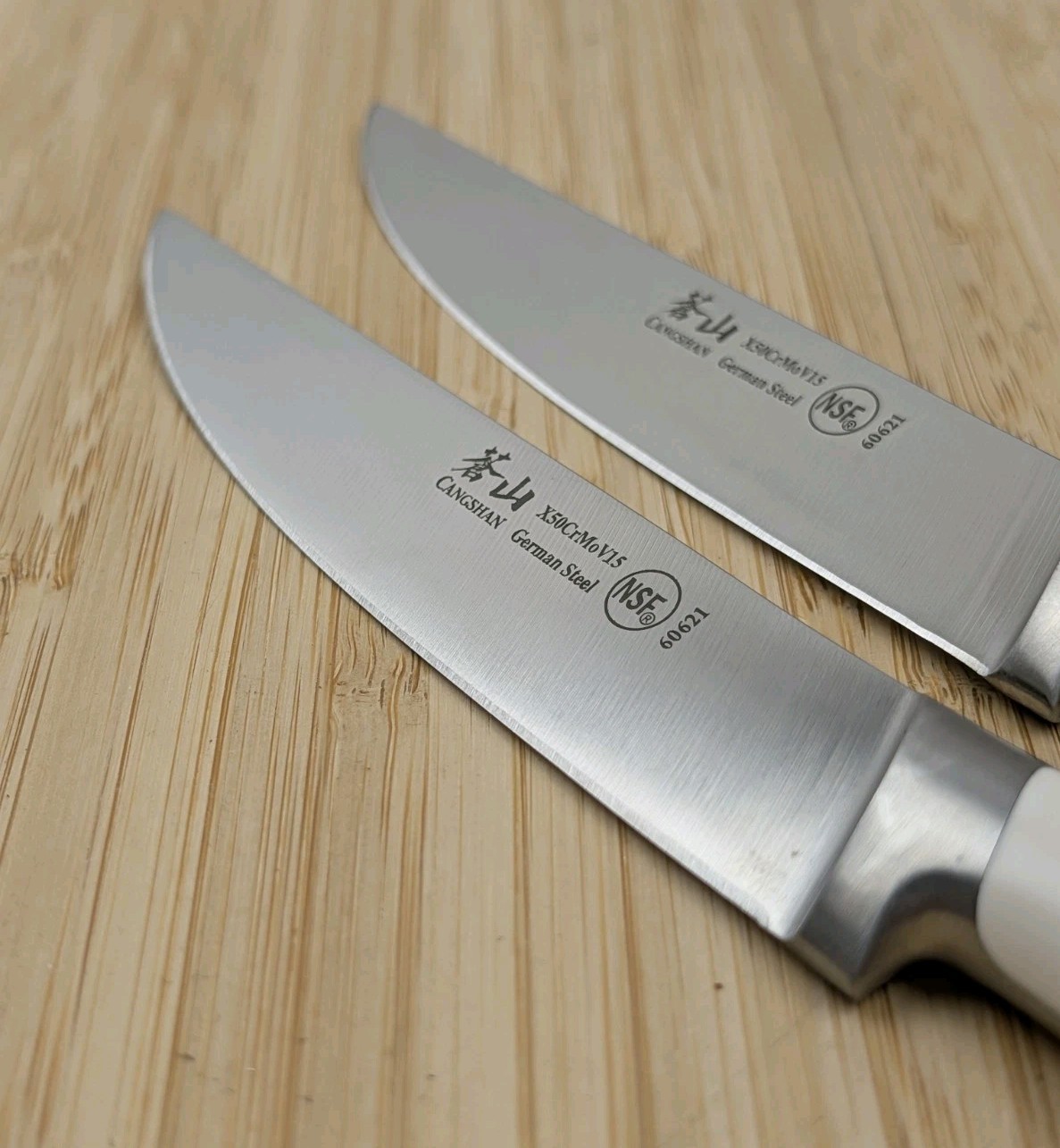 2pc CANGSHAN S1 Series 5-in STEAK Knife, Forged X50CrMoV15 German Steel, #60621