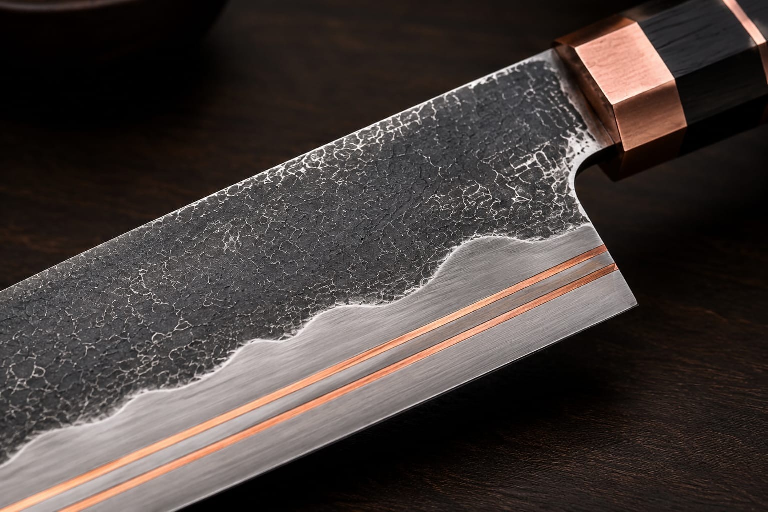 Handmade Japanese Bunka Chef Knife 8 Inch Carbon Steel Kitchen Knife Razor Sharp