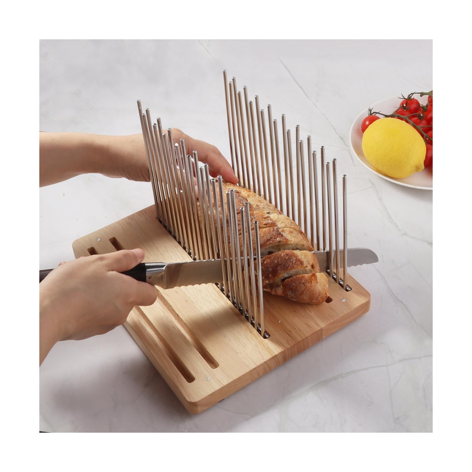 Bread Slicer, Stainless Steel Bread Slicer for Homemade Bread,Adjustable Brea…