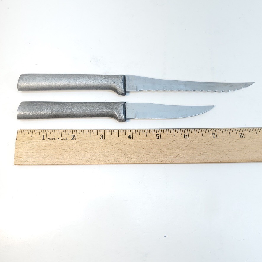 Vintage RADA CUTLERY Kitchen Knife Set of 2 – Tomato Slicer & Paring Knife USA