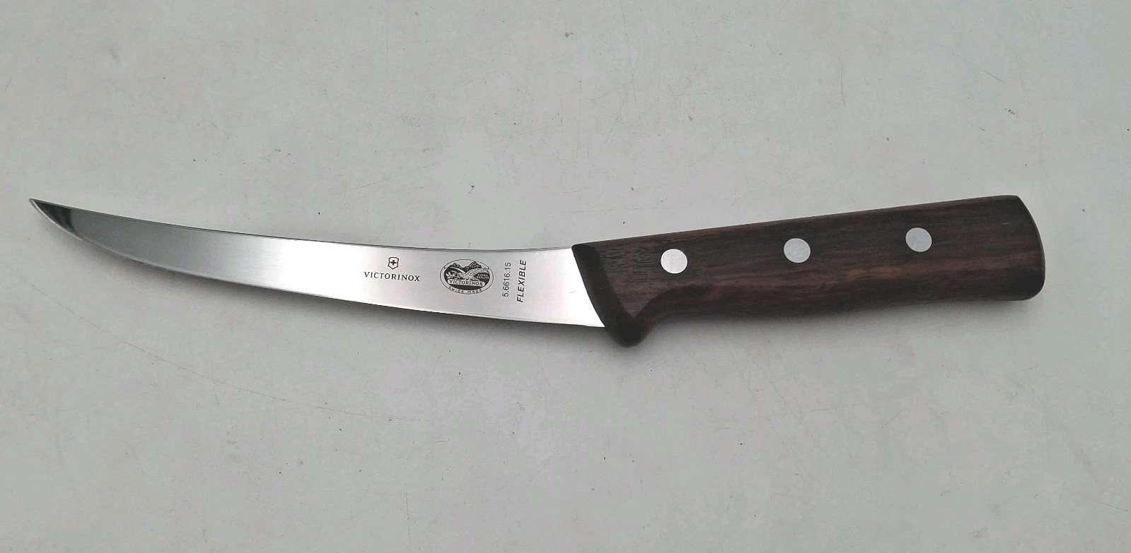 Victorinox 5.6616.15 Stainless Flexible 6″ Curved Boning Knife Rosewood Handle