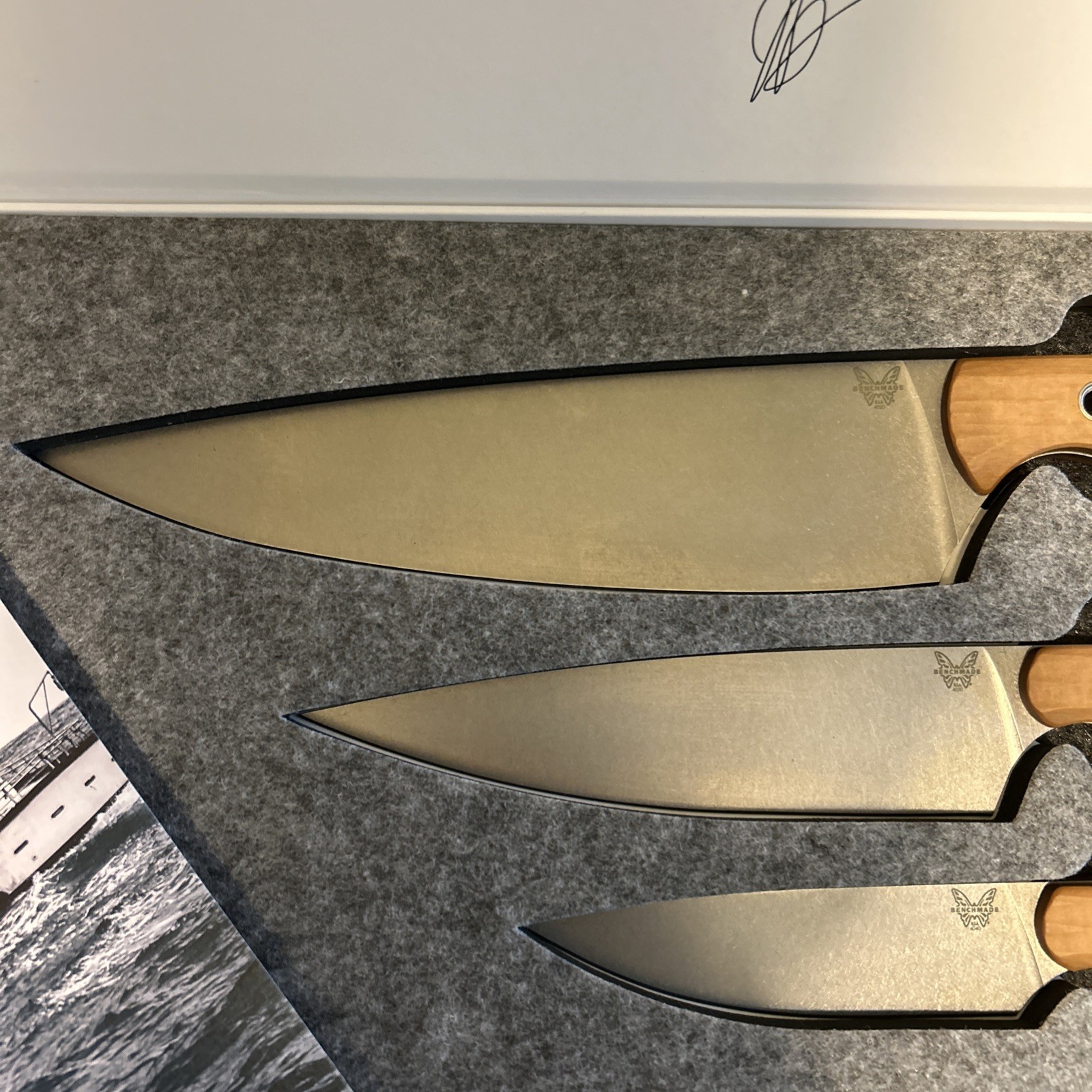 Benchmade 3-Piece Kitchen Knife Set Maple Valley/Black 4000-02