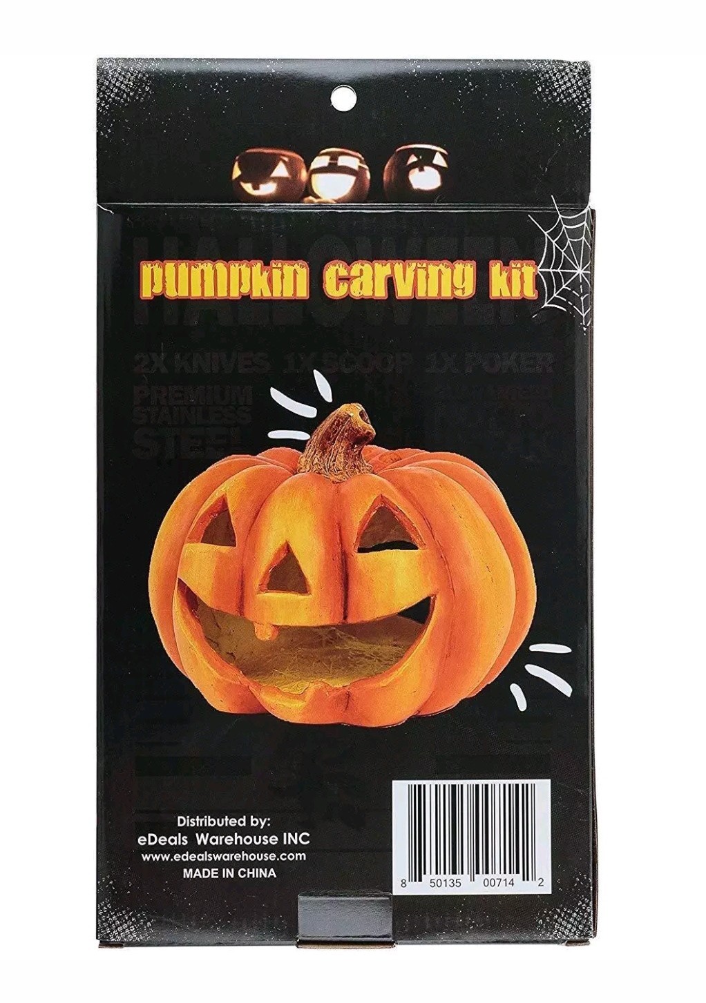 Professional Heavy Duty 4pc Stainless Steel Pumpkin Carving Tool Kit USE FOR YRS