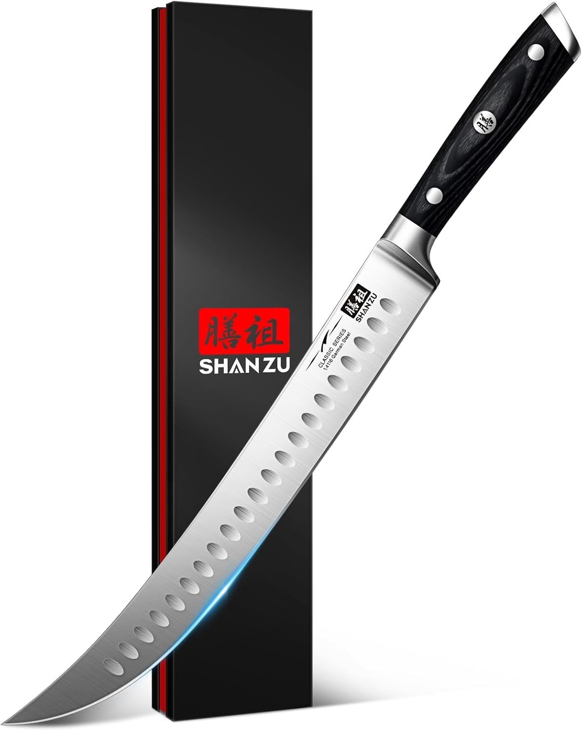 12 Inch Carving Knife Slicing Meat Steak Razor Sharp German Stainless Steel