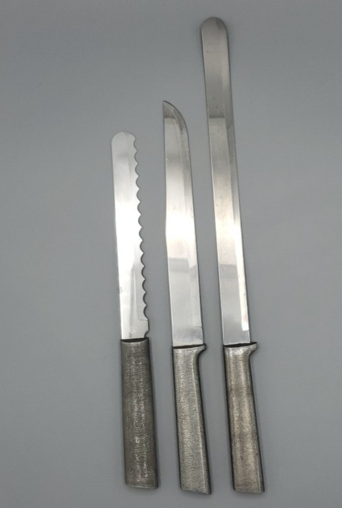 Rada Cutlery Knife Set of 3, 1 Serrated 2 Straight Slicer Meat & Bread Knives