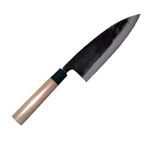 Tosahamono Knife Black Deba Knife Blue Steel No. 1 195mm