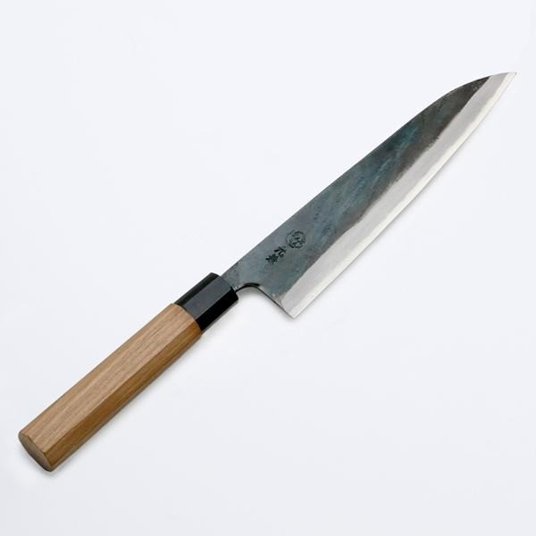 Motokane Wa-Gyuto Japanese Chef Knife 210mm Aogami Blue Steel No.1 Kurouchi Tosa