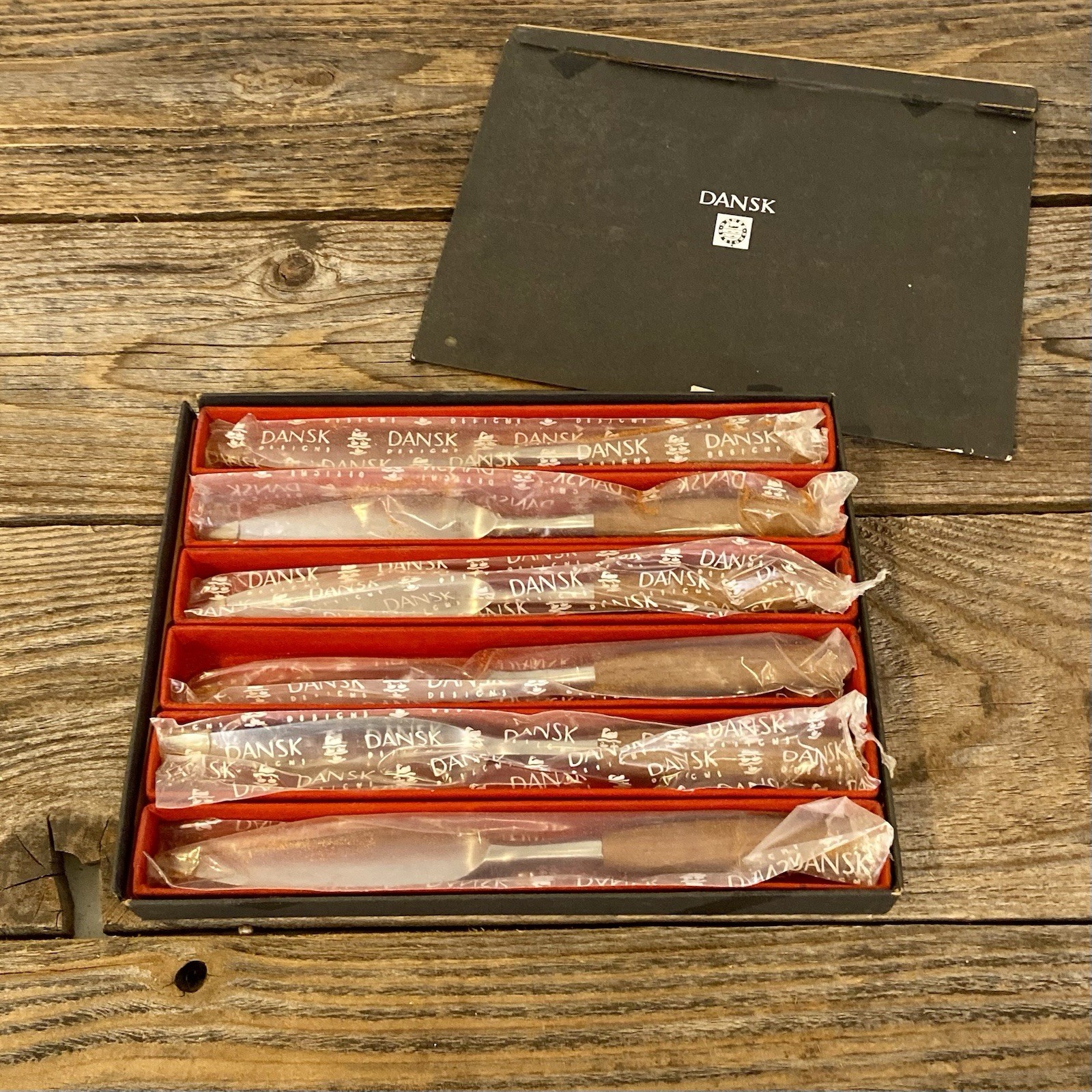 DANSK Designs Fjord JHQ Set/6 Steak Knife Stainless – VTG Germany Teak
