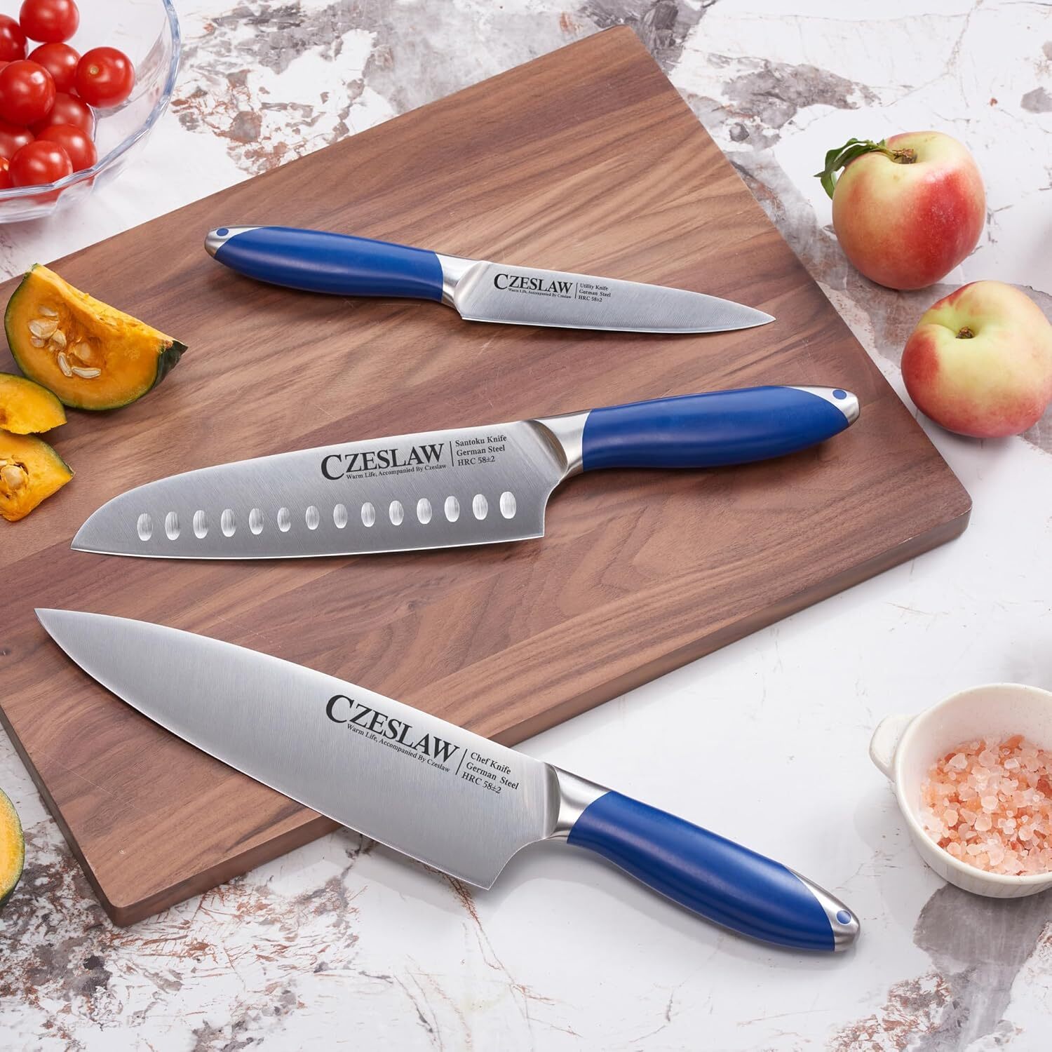 knife set, 3 Piece kitchen knife set – Razor Sharp Professional Chef Knife