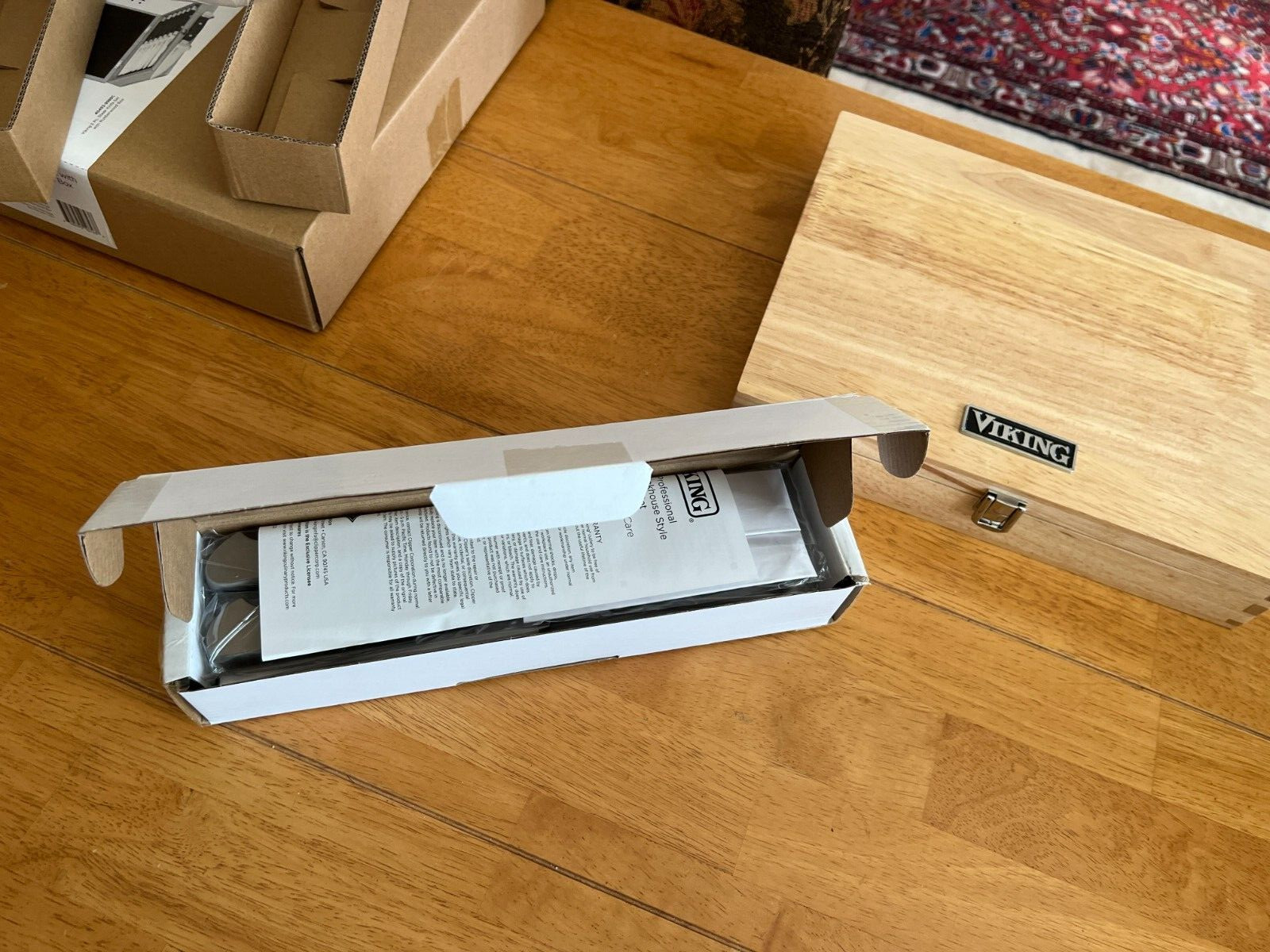 New Viking Steakhouse 8pc German Steel Steak Knife Set, ABS Polymer Handle + Box