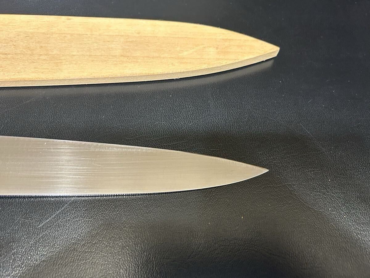Nenohi Nenox S Sujihiki Slicing Knife 285mm (11.2″) Ivory Handle w/ Saya Japan