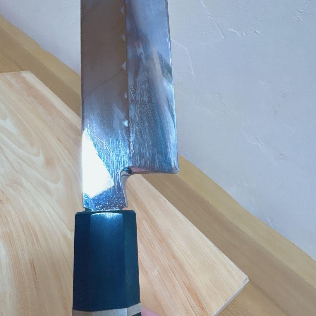 Honyaki Mirror Polished Kiritsuke Yanagiba 110mm White Steel #1 Culinary Tool
