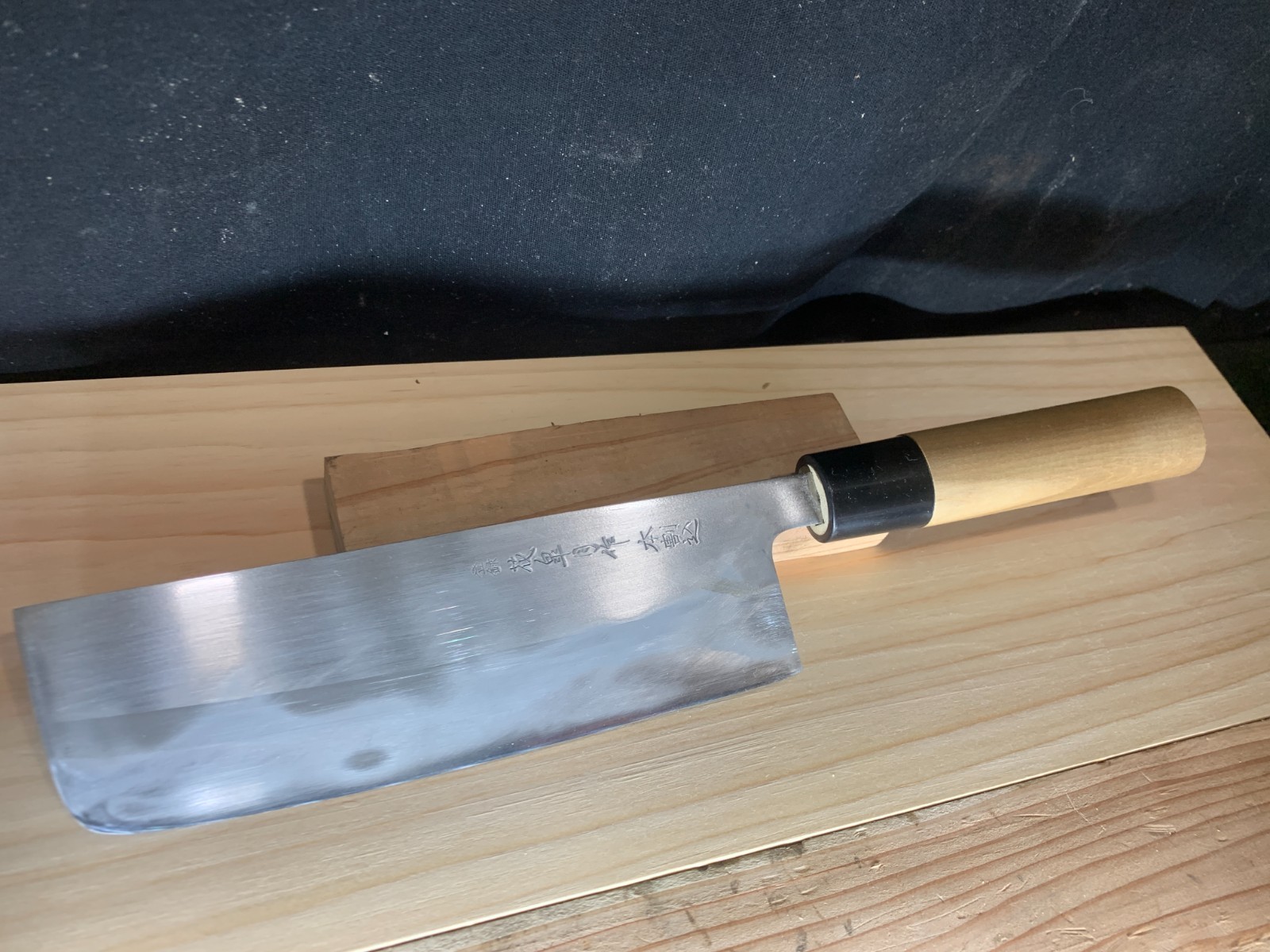#6 Sharpened: Japanese Kitchen Knife – Nakiri 30 16-cm – 120g /carbon steel