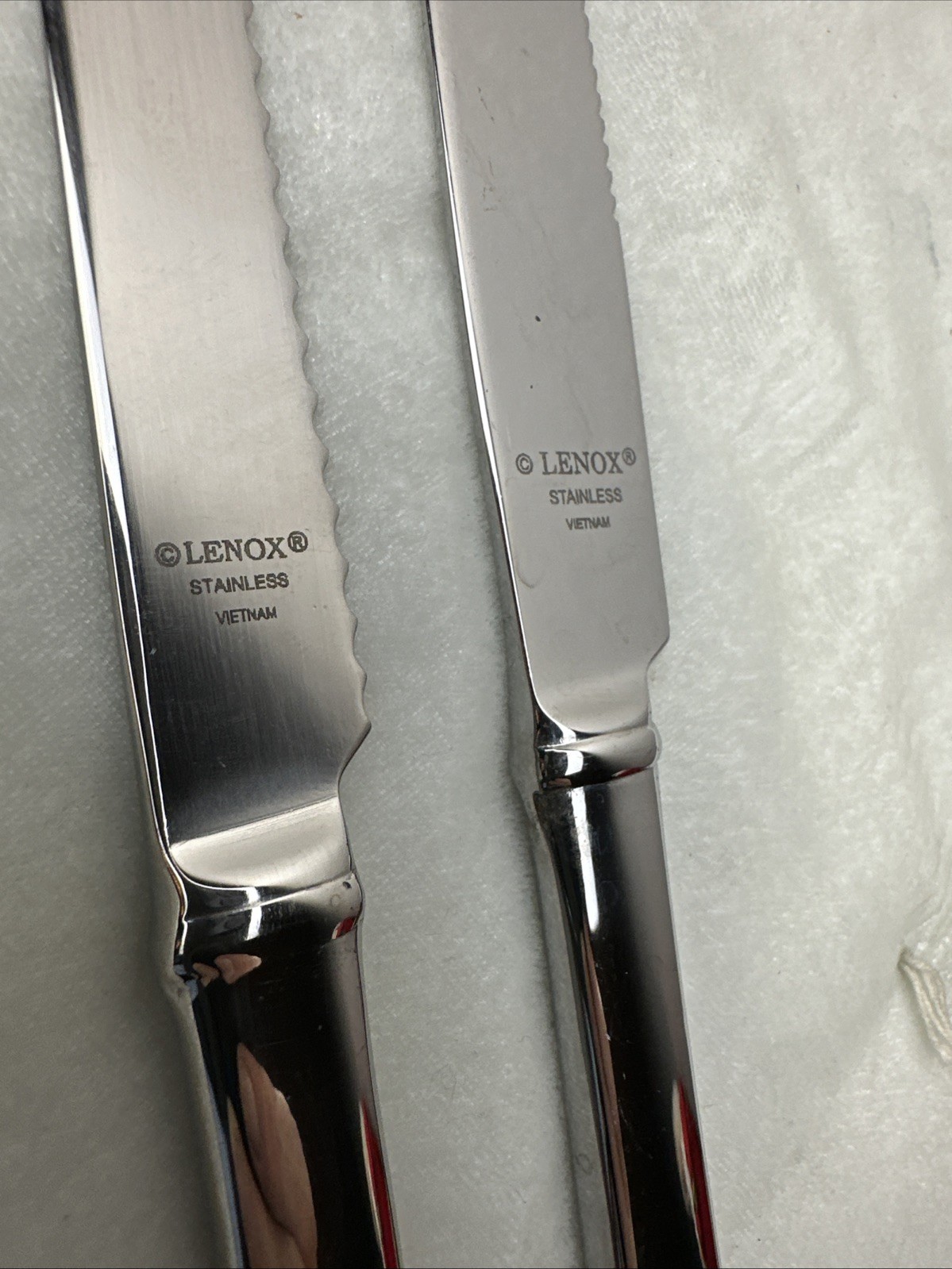 2 Pc Lenox Knives Steak Small Bread Replacement Excellent Vietnam