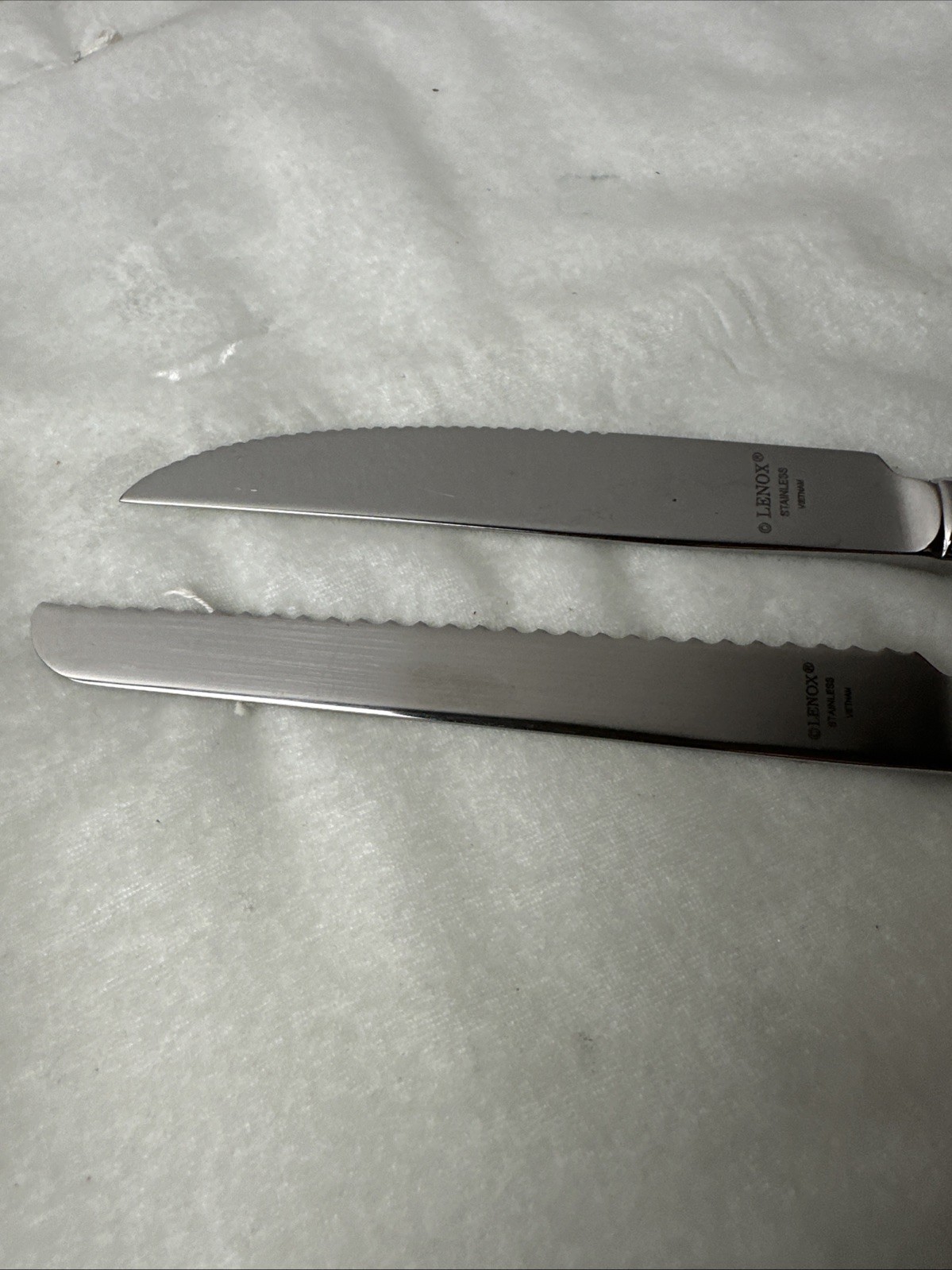 2 Pc Lenox Knives Steak Small Bread Replacement Excellent Vietnam