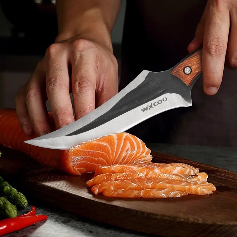 3SETS Professional Kitchen Chef Knife Set Stainless Steel Boning Fish Knife