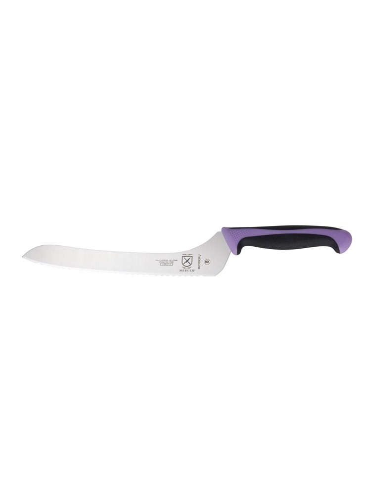 Mercer Millennia 9″ Offset Bread Knife (Purple) New Factory package