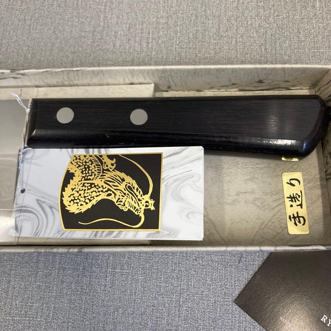 Ryusen Hamono Santoku Knife 170mm VG10 Damascus Steel Japanese Chef Knife New