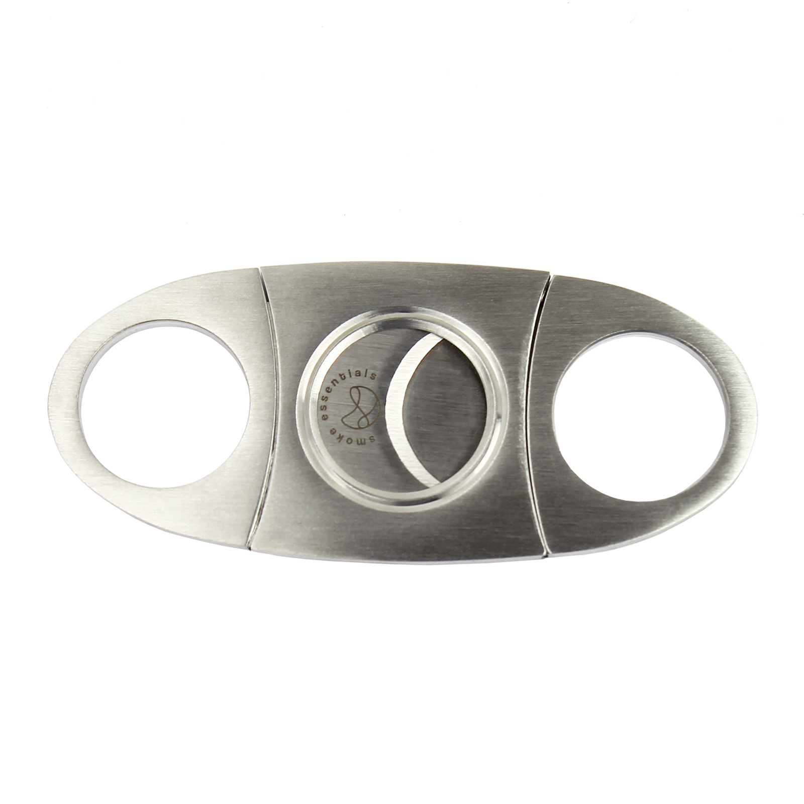 Stainless Steel Pocket Ci-gar Cutter Knife Scissors Double Blades Silver